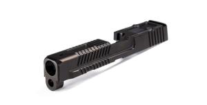 Faxon Firearms Patriot Pistol Slide, Multi Optic Cut, Smith & Wesson M&P Full Size, Stripped, Black, MPBFPMULTI-DLC