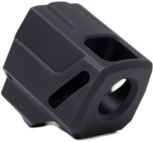 Faxon Firearms EXOS-525 Pistol Compensator, SIG P365/P365 XL, 9mm, Black, 816341026223