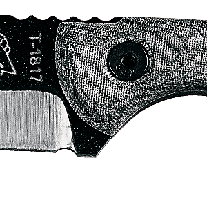 TOPS Knives Mini Scandi Black Linen Micarta Fixed-Blade Knife
