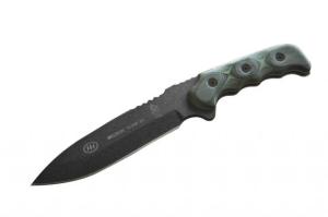 Tops Knives Mission Team 21 Fixed Blade Knife, Black, 6.63in, MT-21