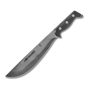 TOPS Yacare 10.0 with Black Canvas Micarta Handle and 10.25" Tumble Finish 1095 Carbon Steel Barong Machete Blade Model YAC01