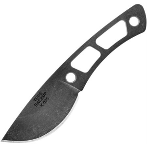TOPS Knives TBKP01 Backup Acid Rain Finish 1095 Carbon Steel Knife with Skeletonized Handle