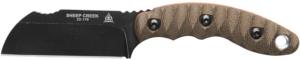 TOPS Knives Sheep Creek Knife, 3.75in, 154CM, Fixed Blade, Green w/ Tan liner, SPCK-01