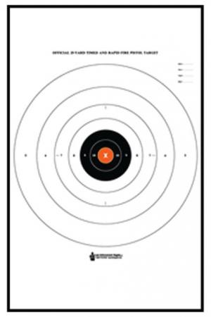 Law Enforcement Targets B-8 25 Yard Timed And Rapid Fire Target, Pack of 100, 21x24, B-8P OC-100