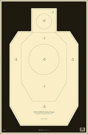 ACTION IDPA PAPER TARGET 100 BX