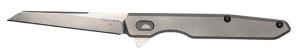 Southern Grind Quill Folding Knife Tanto Plain Satin S35VN SS Blade, Titanium Handle, SG08050011