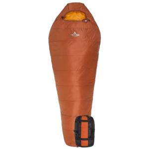 TETON Sports ALTOS-S 20 F Mummy Sleeping Bag, Burnt Orange, 1168
