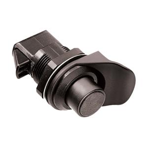 Southco Non-Locking Flush/Knob Latch - Black Plastic, 93-304