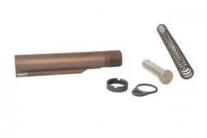 Geissele Premium Mil-Spec Buffer Tube Assembly With Super 42, H3, 7075-T6, AR-15/M4, Desert Dirt Color, 08-163S-H3
