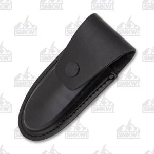 AA&E Leathercraft 5.5" Folding Knife Black Leather Sheath