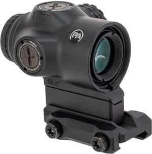 Primary Arms The SLx 1x MicroPrism Red Dot Sight, 1 MOA, Prism Scope, Green Illuminated ACSS Gemini 9mm, Black, 710052