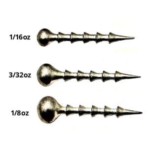 Dobyns D-Nail Weights, 3/32oz, Silver, NAIL WEIGHT 3/32 OZ