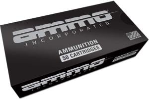 Ammo, Inc. 9mm Luger 124 Grain Total Metal Case Brass Casing Centerfire Pistol Ammo, 50 Round, Box, 9124TMC-A50