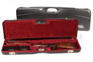 Negrini OU High Rib Trap/Sporting Shotgun Case, Black/Bordeaux, L37.5in x H10.5in x D3.75in, 1657LR/5163