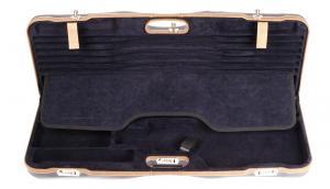 Negrini One Gun Two Barrels 33.25in Med to High Rib Blue/Tobacco Leather Blue interior 1652LX-TUBE/5212