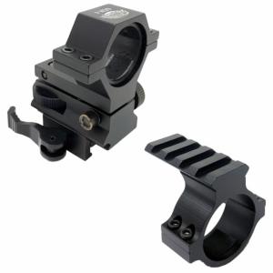 Wicked Hunting Lights GEN4 Quick Detach Adjustable Light Mount and Picatinny Scope Mount Combo Kit, W2091