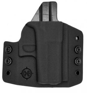 C&G Holsters OWB Covert Glock 26/27 RH S, Outside-the-Waistband OWB, Glock 26/27, Right, Black, 003-100