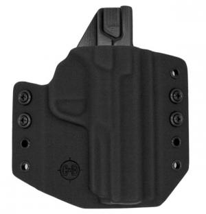 C&G Holsters OWB Covert S&W M&P Shield 9/40 CT/Laser RH S, Outside-the-Waistband OWB, S&W M&P Shield 9/40 CT/Laser, Right, Black, 071-100