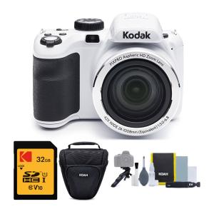 Kodak PIXPRO Astro Zoom AZ421 16MP Digital Camera with 32GB SD Card and Accessory Kit in White