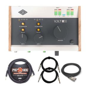Universal Audio VOLT-276 USB Audio Interface with XLR Cable, Guitar Cable, and 1/4 In. TRS Cables