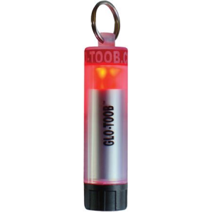 Glo-Toob Emergency Lights 1094 AAA Series Red Clear Cylindrical Housing with GLO-TOOB Logo