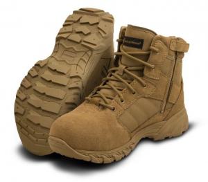 Smith & Wesson Mens Breach 2.0 6 in Side Zip Boots, Coyote, Wide, 7 US, 810303-7.0W