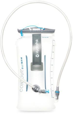 HydraPak Contour Water Bottle, Clear, 2L/70oz, AS262