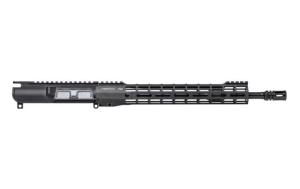 Aero Precision AR-15 5.56x45mm NATO Complete Upper Receiver w/ No Forward Assist, 14.7in 5.56 Mid Pencil Barrel, 12in M-LOK ATLAS S-ONE Handguard, Anodized, Black, APAR610504M38