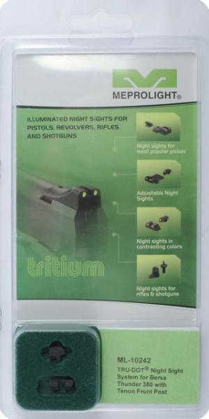 Meprolight Night Sight, Green Dovetail Front & Rear, Bersa Thunder 380, ML10242