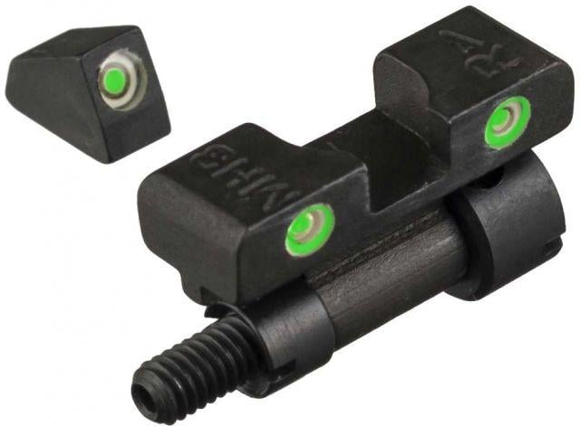 Meprolight Tru-Dot Night Sight Set for S&W K, L & N Revolvers w/Red insert front/Adj. rear, ML22770G
