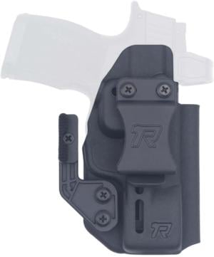 Rounded Glock Druid IWB/OWB Kydex Holster, Glock 17/19/19X/22/23/26/27/29/31/32/33/34/35/45, Black, RG-DRUID-GLKDS-BK-AMBI