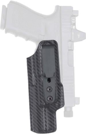 Rounded Weapon Mounted Light Holster for Surefire X300UA/B, Ambidextrous, Carbon Fiber Black, CEH000004