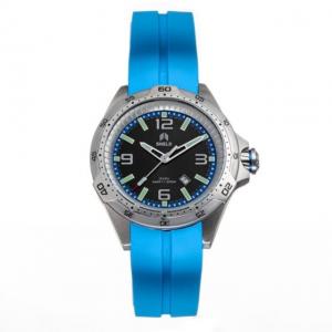 Shield Vessel Strap Watch w/Date, Light Blue - Men's, SLDSH112-3
