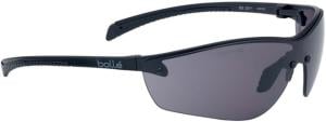 Bolle Silium+ Safety Glasses, Matte Black Frame, Smoke BSSI Lens, PSSSILI443B