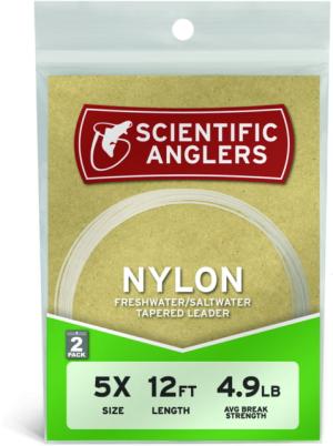 Scientific Anglers Bass Nylon Leaders 9in 2 Pack 10lb, 112178