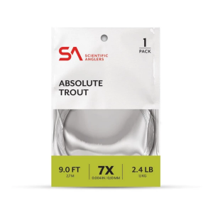 Scientific Anglers Absolute Trout Tapered Leader - 6X - 9'