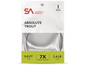 Scientific Anglers Absolute Trout Tapered Leader 3-Pack - 4X