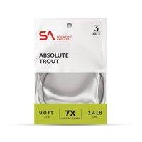 Scientific Anglers Absolute Trout  9 ft 0X Leader 3 Pk UPC: 840309134316