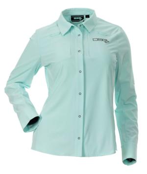 DSG Outerwear Victoria Snap-up Shirt- Women's, Sun Washed Aqua, 2XL, 50119