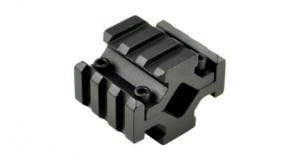 Sniper 3 Slot Barrel Mount W/Universal Picatinny Weaver Rail, Black, For Flashlight or Sight MBRQR