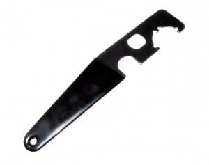 Sniper AR-15 Wrench for Castle Nut, A1/A2 Flash Suppressor, A2 Receiver Extension, 223/5.56, Rubberized Steel, Black, ARTL10