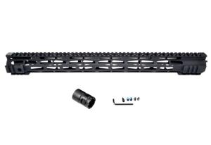 Presma AR .308 19.5in M-LOK Free Float Handguard Forend for .308 DPMS Low Profile Pattern Upper Receiver, ID 1.54in, Matte Black, M38ML195-L