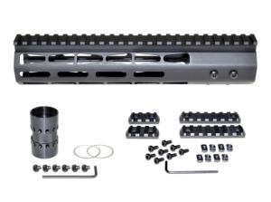 Presma AR-10 LR 308 Super Light M-LOK Series Free Float Handguards, 10in DPMS Low Profile, Black, M38M/L10