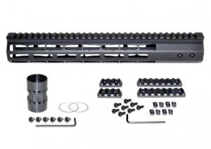 Presma AR-10 LR 308 Super Light M-LOK Series Free Float Handguards, 13in DPMS Low Profile, Black, M38M/L13