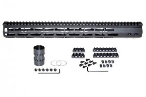 Presma AR-10 LR 308 Super Light M-LOK Series Free Float Handguards, 17in DPMS Low Profile, Black, M38M/L17