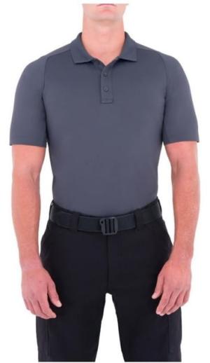 First Tactical Mens Performance Ss Polo, Asphalt, Large 112509-015-L