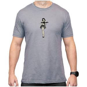 Magpul MAG1117-041 Hula Girl Grey Cotton/Polyester Short Sleeve Medium 184115