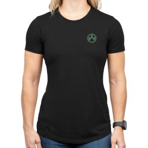 Magpul MAG1341-001-L Prickly Pear Women's Black Cotton/Polyester Short Sleeve La