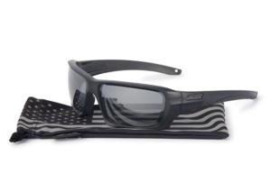 ESS Rollbar Ballistic Sunglasses, Subdued Flag Frame, Mirrored Gray Lens, Polarized, EE9018-09