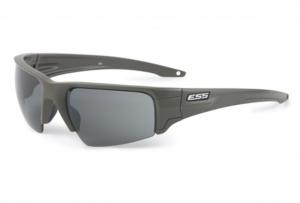 ESS Crowbar Shooting Glasses, Matte Olive Frame, Smoke Gray Lens, Medium / Large Fit, EE9019-14